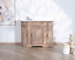 Meuble House Meuble salle de bain 1 vasque manguier massif quartz blanc