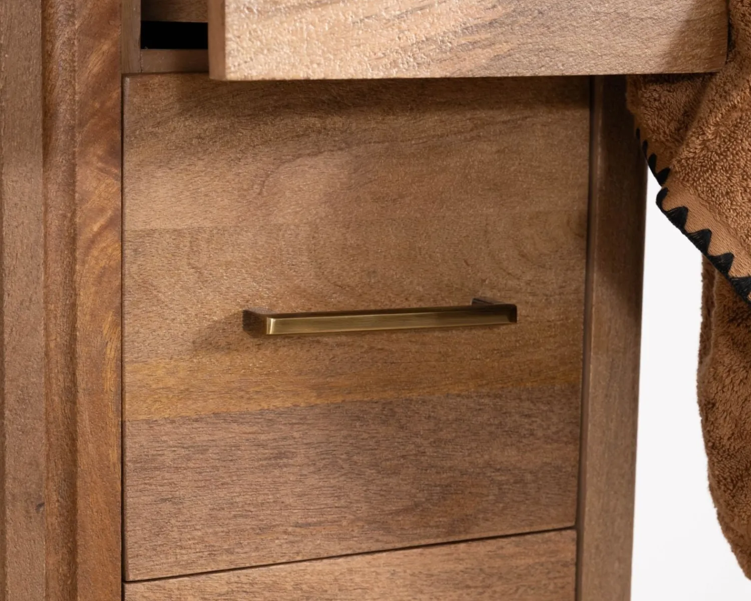 Meuble House Meuble simple vasque 90 cm "Malova" en manguier massif style vintage chic Discount