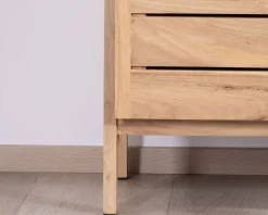 Meuble House Meuble sous vasque design japandi 120 cm en teck