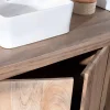 Meuble House Meuble sous vasque double en manguier massif sablé 165cm "Maestro" Outlet
