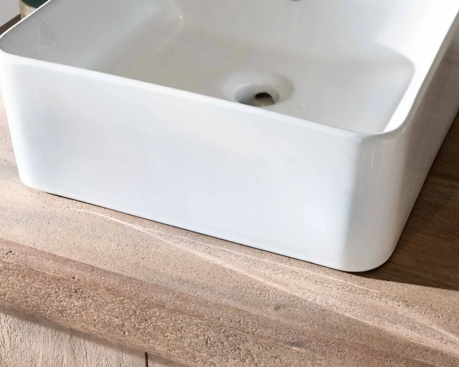 Meuble House Meuble sous vasque double en manguier massif sablé 165cm "Maestro" Outlet