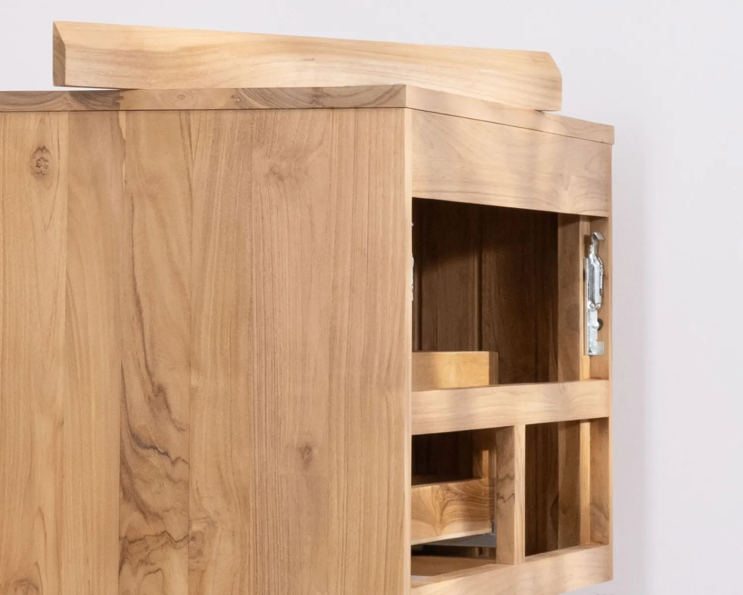 Meuble House Meuble sous vasque suspendu 80 cm avec 1 tiroir "Bowdy" teck massif New