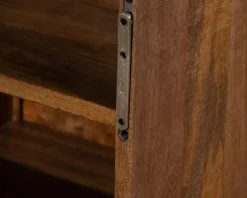 Meuble House Meuble sous vasque suspendu 120 cm en manguier foncé 