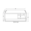 Meuble House Meuble sous vasque suspendu en teck avec porte serviette 80 cm "Tika" Discount