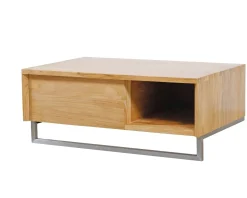 Meuble House Meuble sous vasque suspendu en teck avec porte serviette 80 cm 