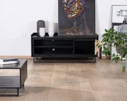 Meuble House Meuble télé 140 cm en bois massif 