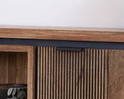 Meuble House Meuble télé 175 en palissandre et acacia avec éclairage LED 