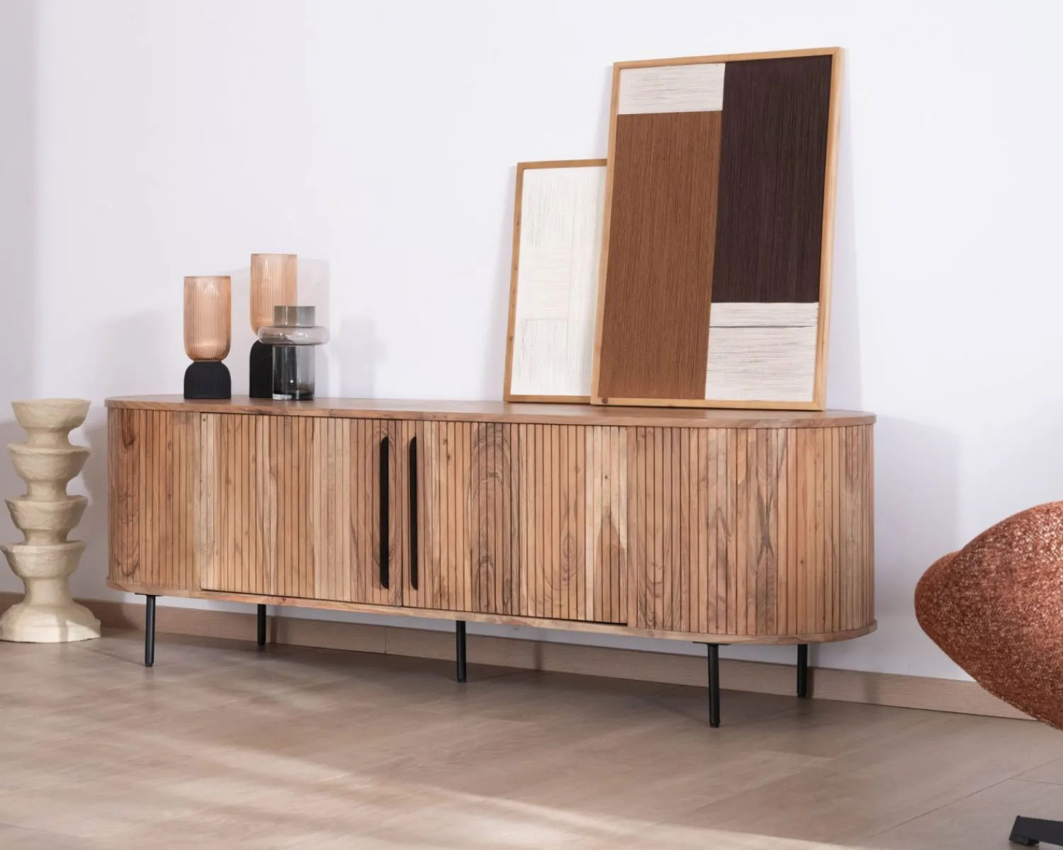 Meuble House Meuble télé esprit rétro en acacia "Bopee" 175 cm Best