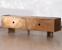 Meuble House Meuble TV bas 180 cm en manguier naturel