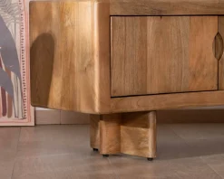 Meuble House Meuble TV bas 180 cm en manguier naturel