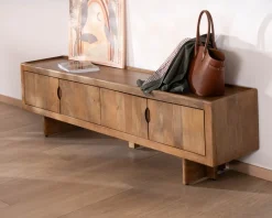 Meuble House Meuble TV bas 180 cm en manguier naturel