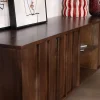 Meuble House Meuble TV bas esprit zen en manguier massif teinte noyer 180 cm « Sicora » Online