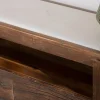 Meuble House Meuble TV 180 cm en bois recyclé et plateau marbre blanc "Mood" Clearance