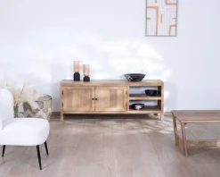 Meuble House Meuble TV 160 cm en manguier "Maestro" avec double porte Clearance