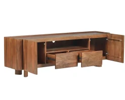 Meuble House Meuble TV 175 cm en manguier massif style contemporain minimaliste