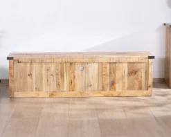 Meuble House Meuble TV 180 cm à portes coulissantes métal et bois
