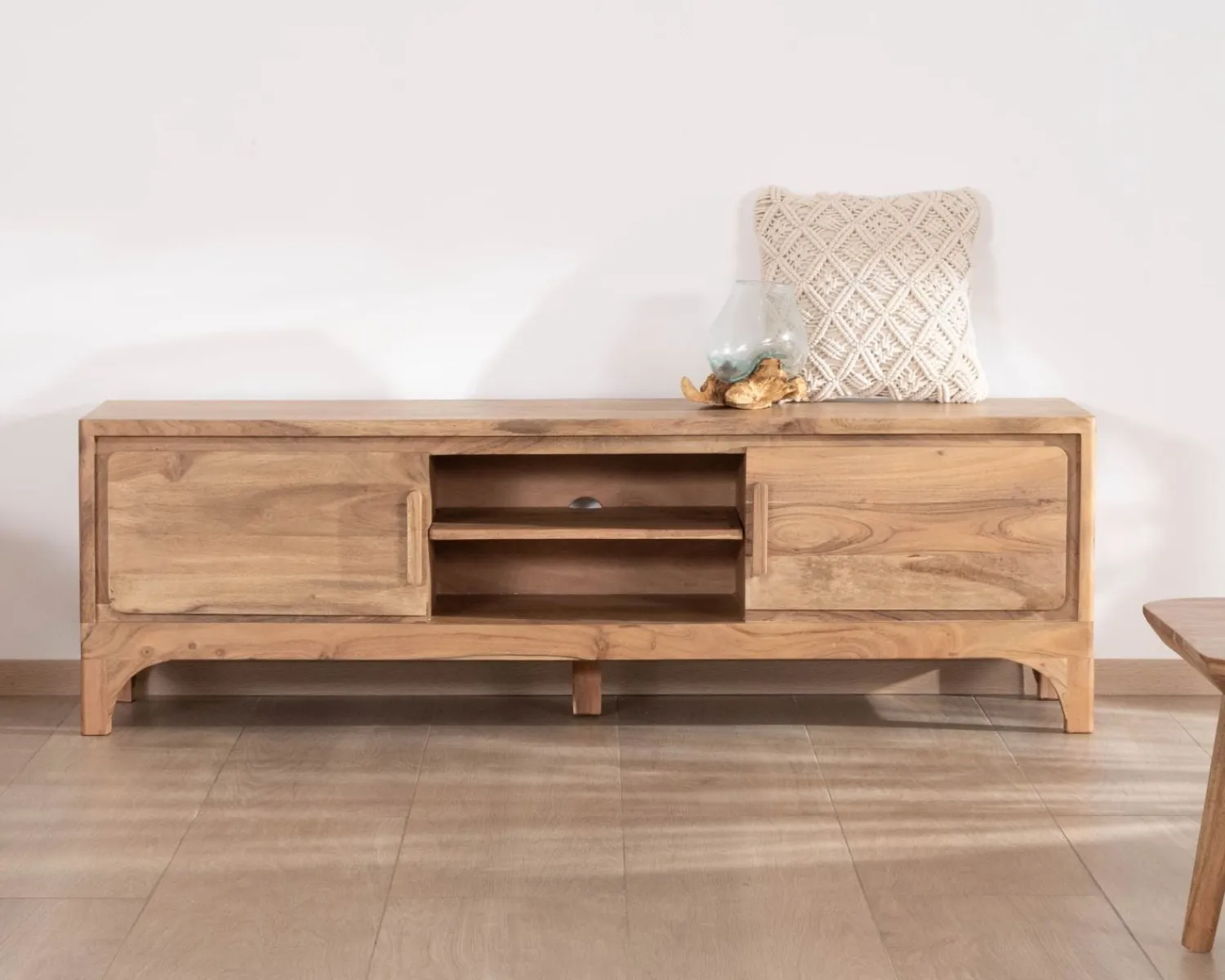 Meuble House Meuble TV 160 cm style zen en acacia "Melody" Hot
