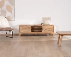 Meuble House Meuble TV 160 cm style zen en acacia