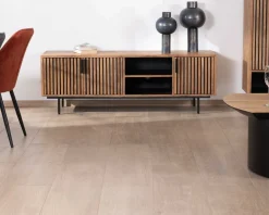 Meuble House Meuble TV 3 portes en teck style rétro "Opland" 160 cm Best