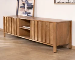 Meuble House Meuble TV rétro-chic en manguier massif naturel 180 cm « Sicaly » Best
