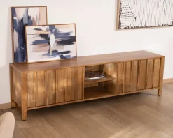 Meuble House Meuble TV rétro-chic en manguier massif naturel 180 cm « Sicaly » Best