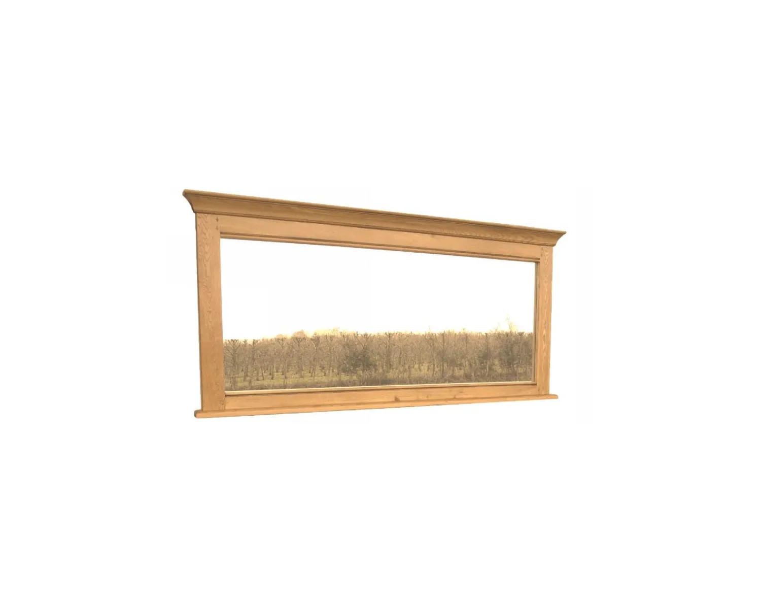 Meuble House Miroir chêne massif "Antique" 186x102cm Outlet