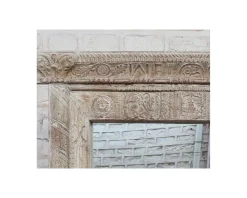 Meuble House Miroir indien avec cadre bois sculpté modèle unique