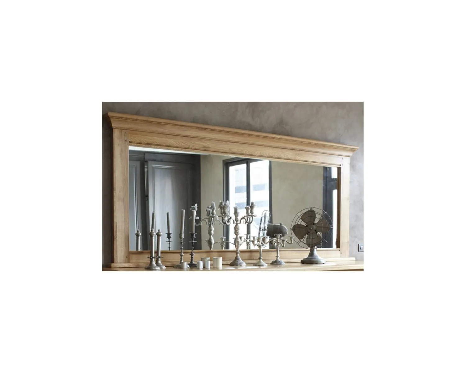 Meuble House Miroir à poser en chêne massif "Amélie" New