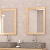 Meuble House Miroir rectangulaire cadre en teck 50x70 cm