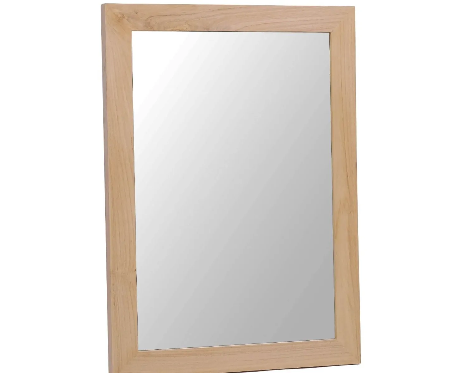 Meuble House Miroir rectangulaire cadre en teck 50x70 cm