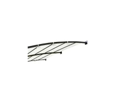 Meuble House Pergola murale 3 pieds en métal et toit arrondi "Gardénia" 3m60 x 3m Hot