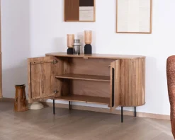Meuble House Petit buffet 145 cm en acacia esprit rétro 