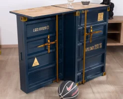 Meuble House Petit meuble de bar modulable esprit conteneur