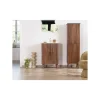 Meuble House Petit meuble sous vasque en manguier foncé "Malova" 60 cm esprit rétro chic Sale