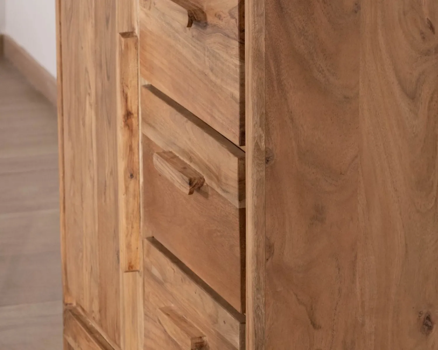 Meuble House Petit vaisselier bas style scandinave en acacia "Melody"