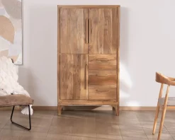 Meuble House Petit vaisselier bas style scandinave en acacia