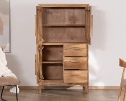 Meuble House Petit vaisselier bas style scandinave en acacia