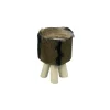 Meuble House Pouf rond marron "Farmer"
