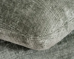 Meuble House Pouf tournant esprit zen et contemporain en tissu tramé vert sauge « Flow » Hot