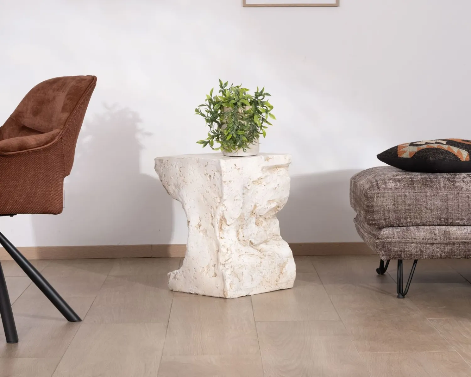Meuble House Sellette design minéral naturel "Tinos" en oxyde de magnésium Discount