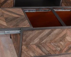 Meuble House Table basse bar métal et bois industriel 100cm 