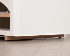 Meuble House Table basse carrée design organique aspect béton sablé "Miona" Online