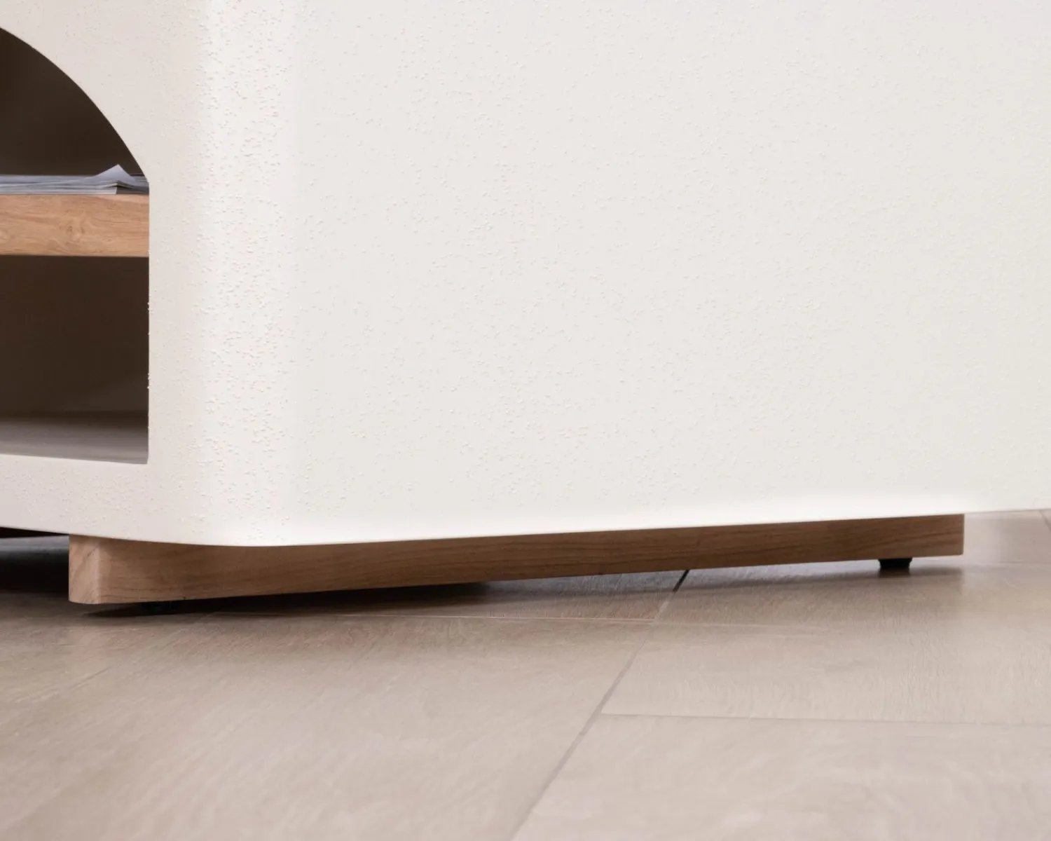 Meuble House Table basse carrée design organique aspect béton sablé "Miona" Online