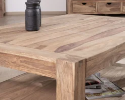 Meuble House Table basse carrée à double plateau 