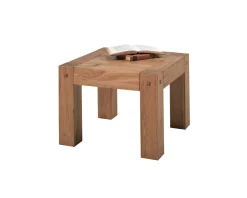 Meuble House Table basse carrée en chêne massif huilé "Lodge Casita" 60x60cm Sale