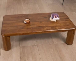 Meuble House Table basse design épuré avec pieds ronds 
