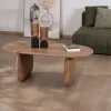 Meuble House Table basse design épuré en manguier "Naura" New