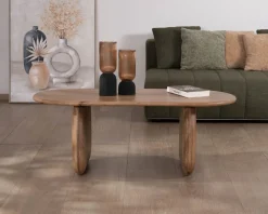 Meuble House Table basse design épuré en manguier 