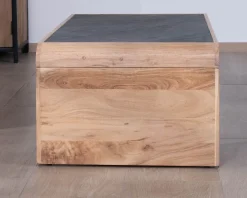 Meuble House Table basse design retro avec plateau placage pierre
