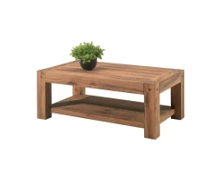 Meuble House Table basse double plateau en chêne massif huilé